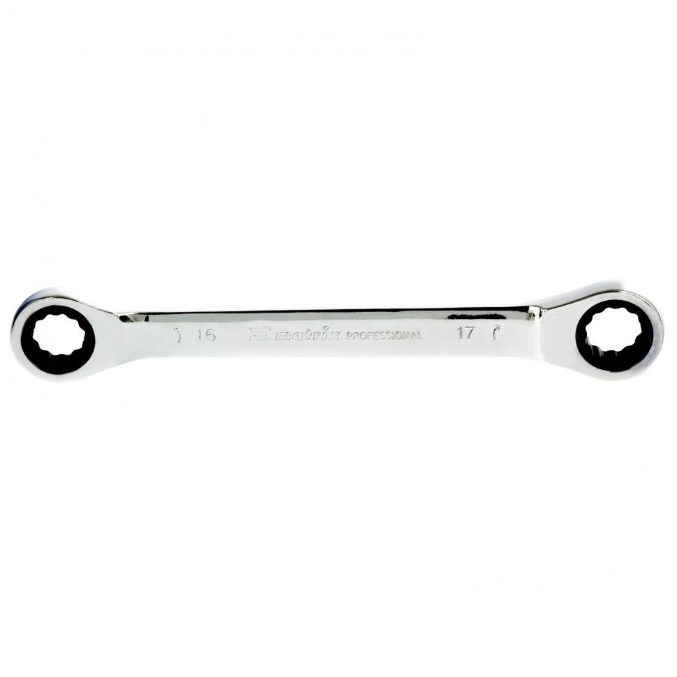 Ключ накидной трещоточный, 16 х 17 мм MATRIX  14505
