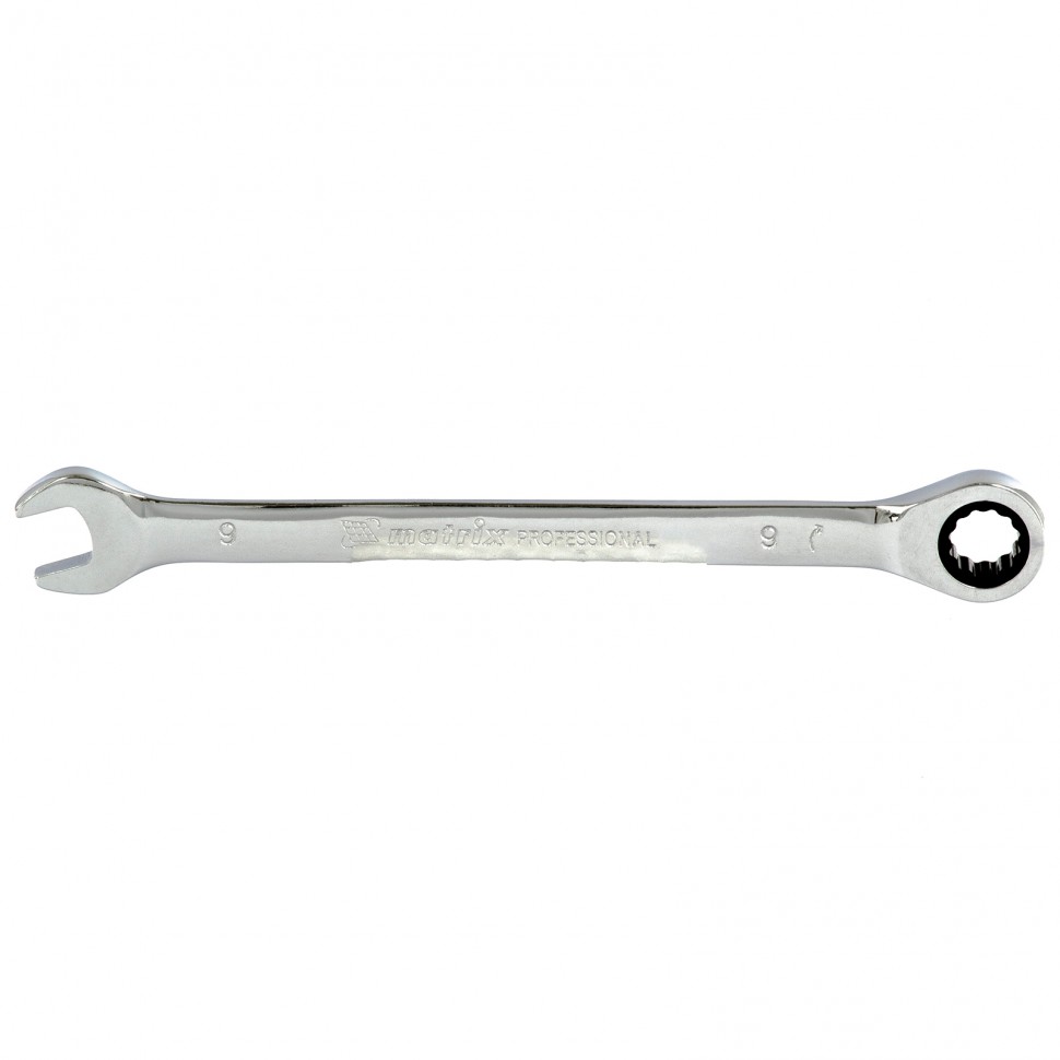 Ключ комбинированный трещоточный, 9 мм MATRIX  14802