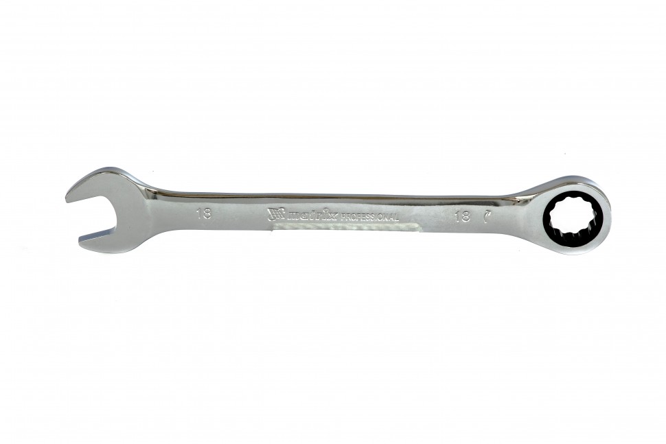 Ключ комбинированный трещоточный, 18 мм MATRIX  14811