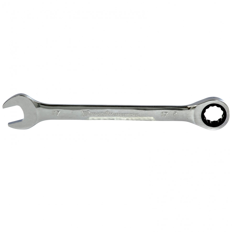 Ключ комбинированный трещоточный, 17 мм MATRIX  14810