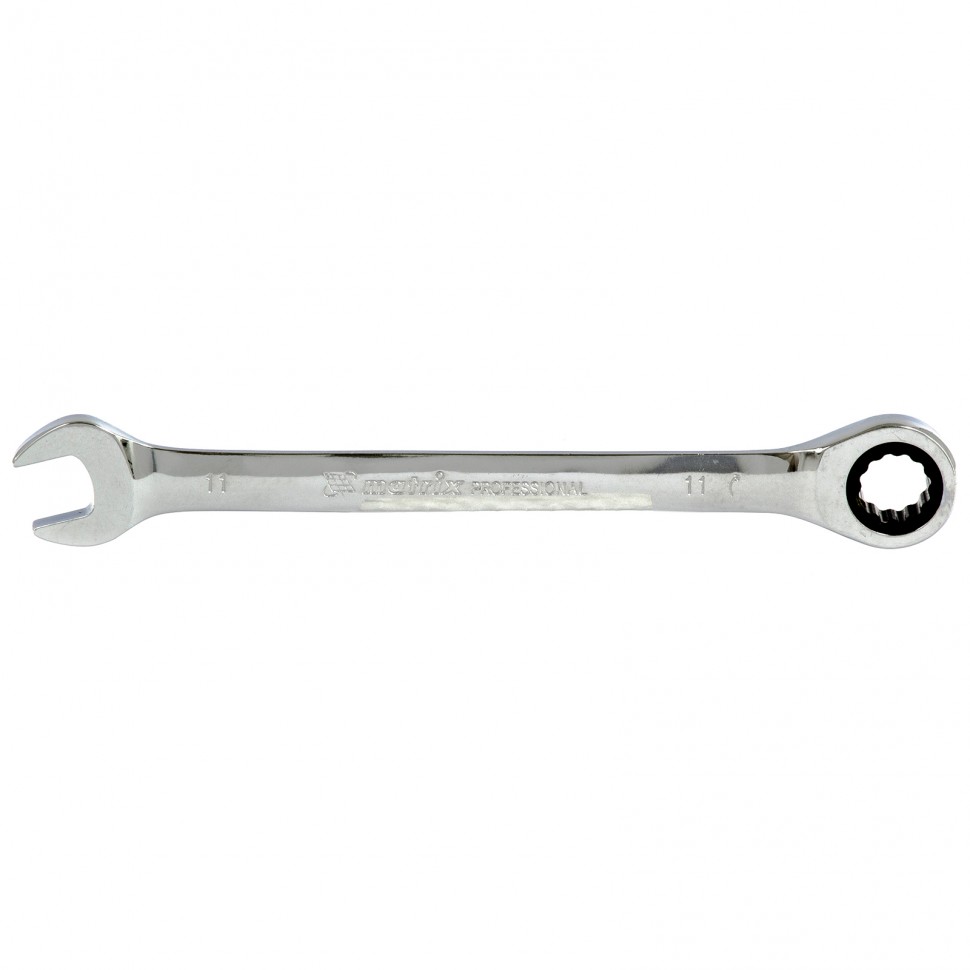 Ключ комбинированный трещоточный, 11 мм MATRIX  14804